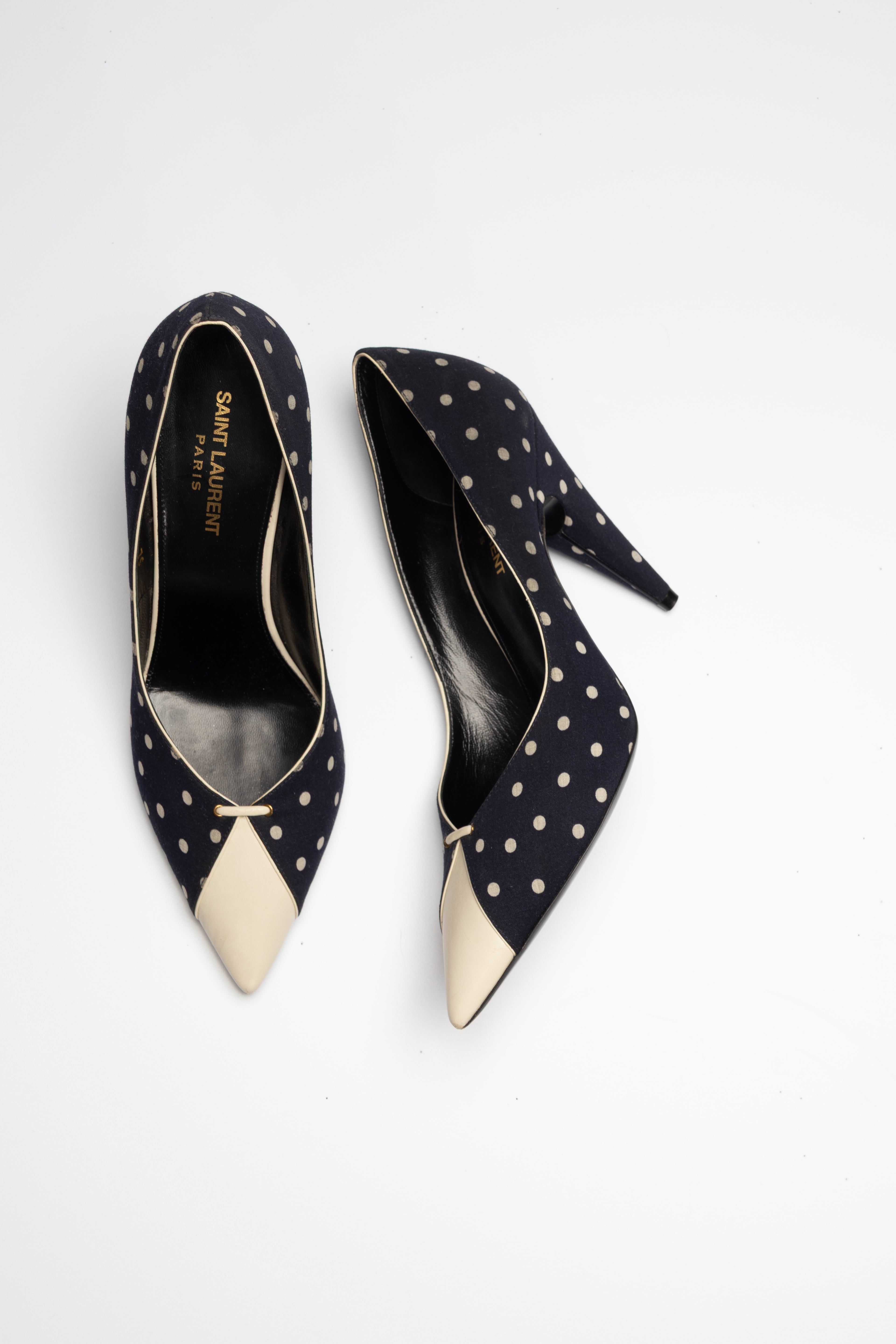 ESCARPINS À POIS - SAINT LAURENT