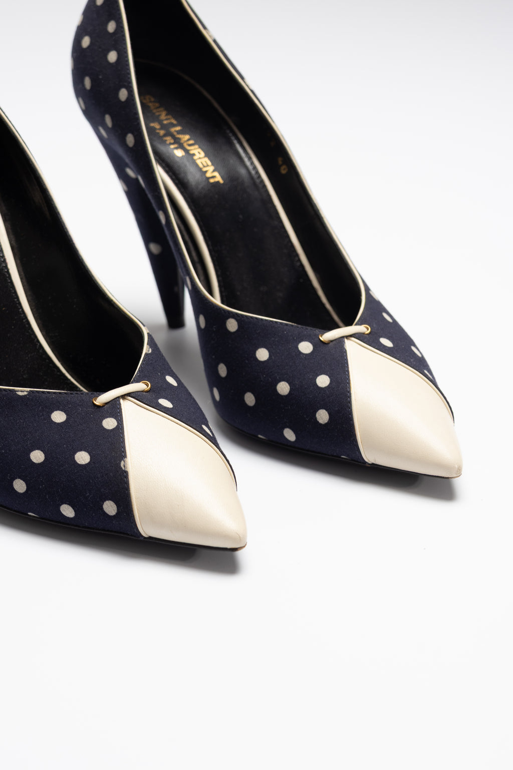 ESCARPINS À POIS - SAINT LAURENT