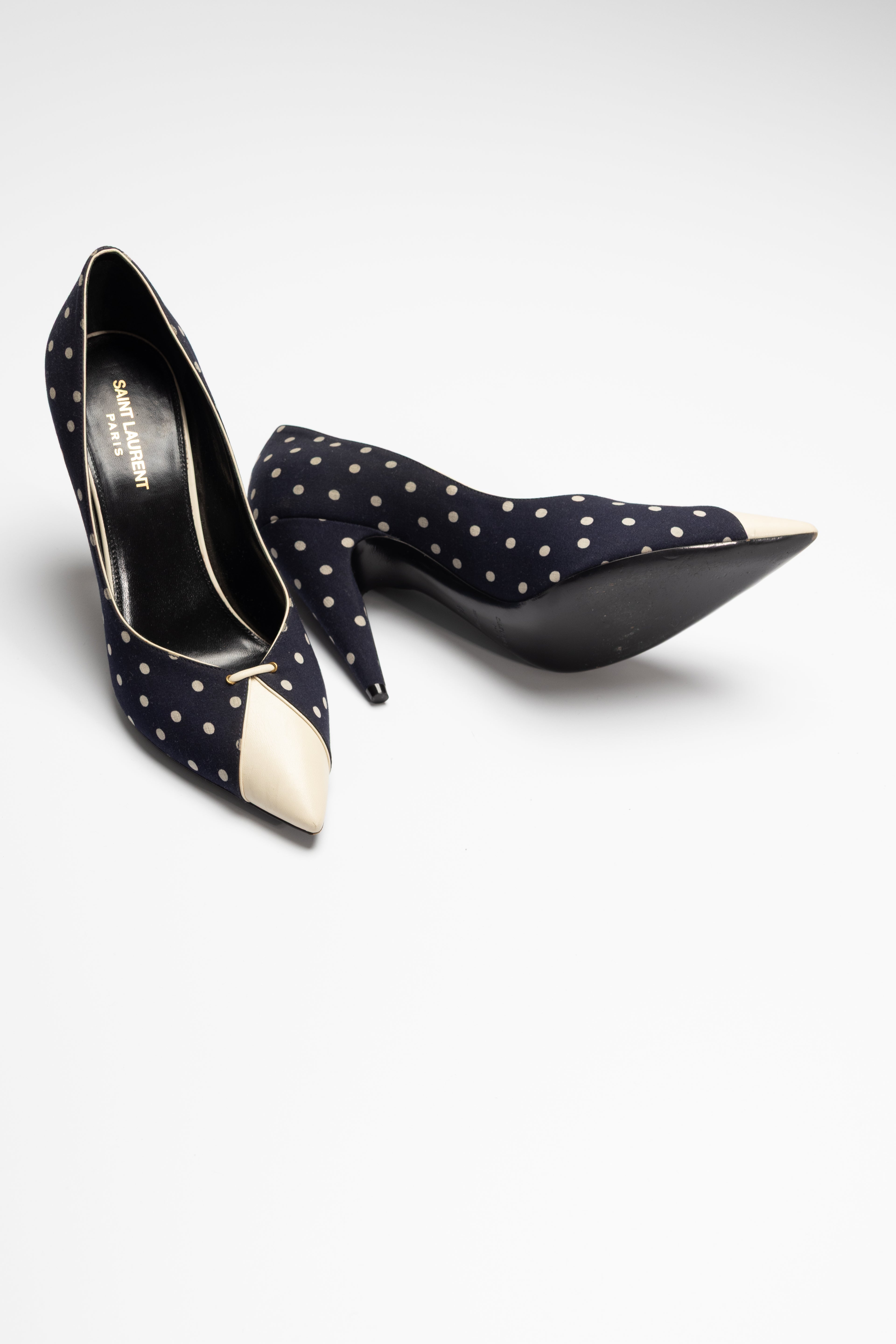 ESCARPINS À POIS - SAINT LAURENT