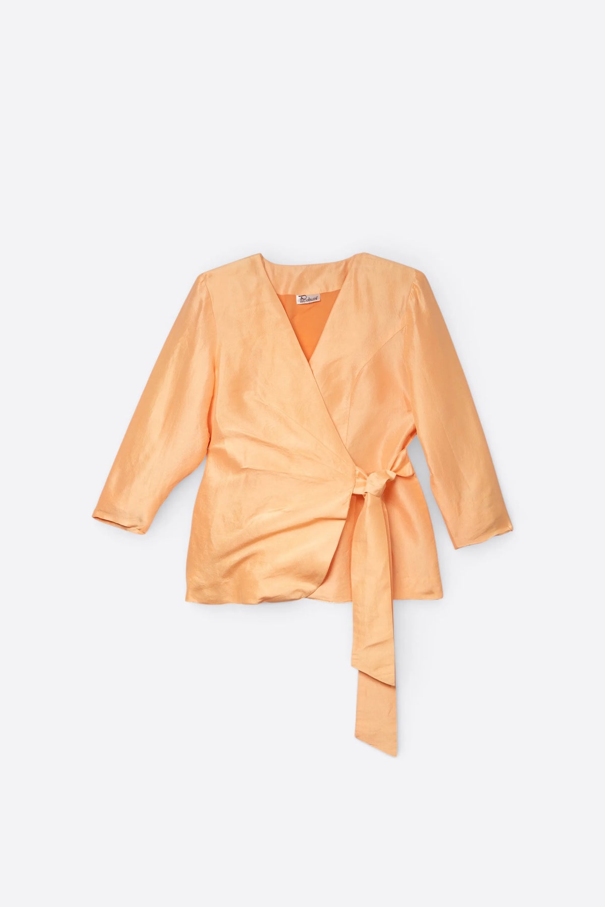 TOP CACHE COEUR EN SOIE SAUVAGE - VINTAGE