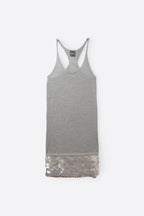 ROBE EN CACHEMIRE ET SEQUINS - AMERICAN RETRO