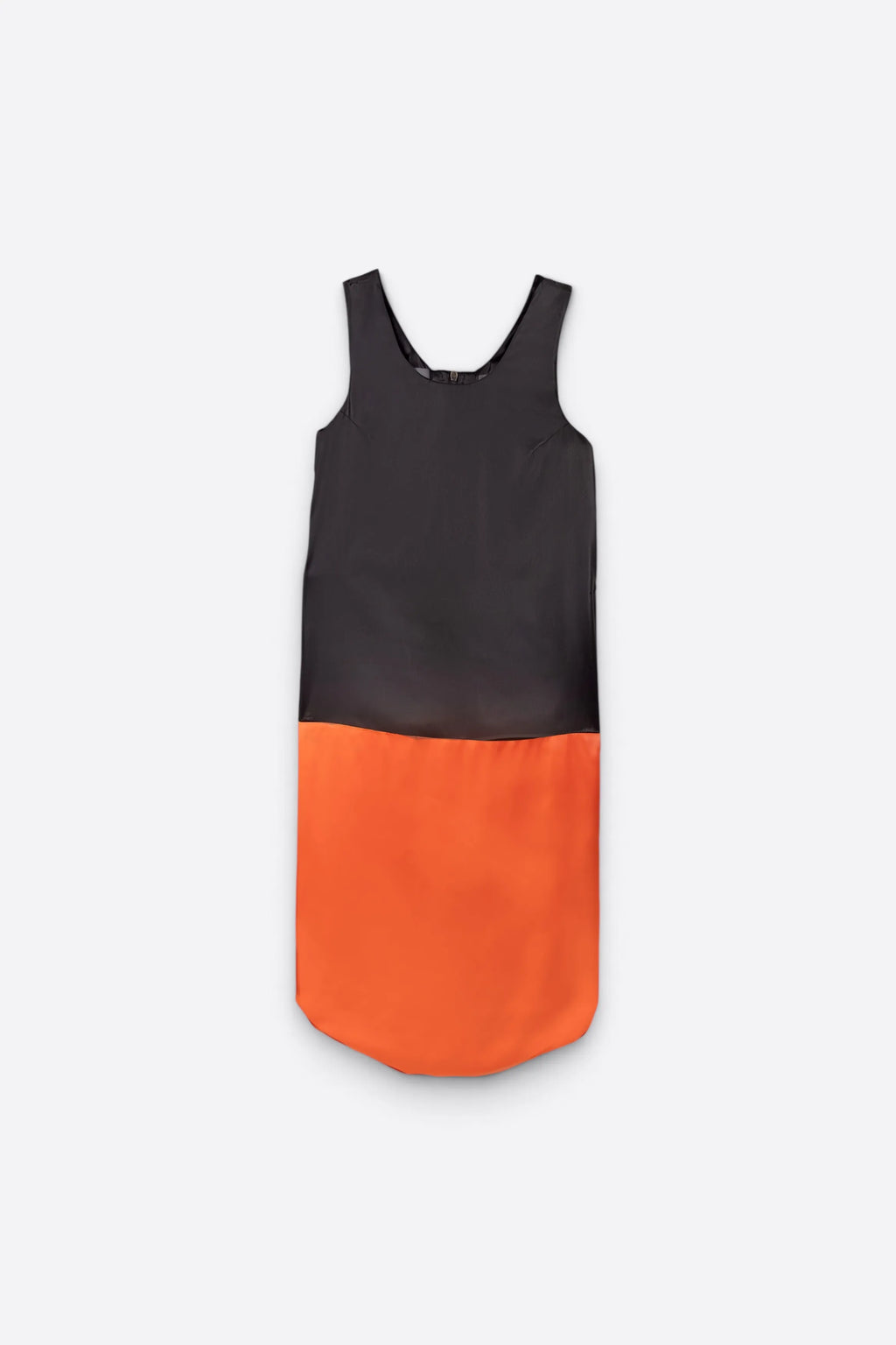 ROBE EN SATIN BICOLOR - ALEXANDER MCQUEEN