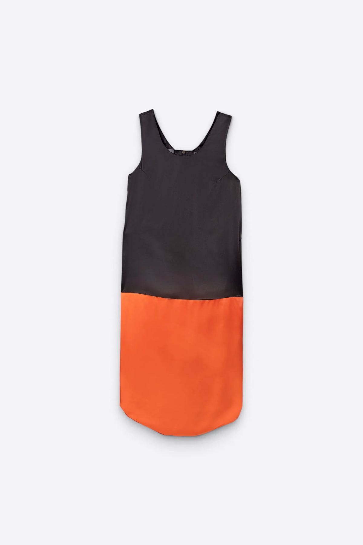ROBE EN SATIN BICOLOR - ALEXANDER MCQUEEN
