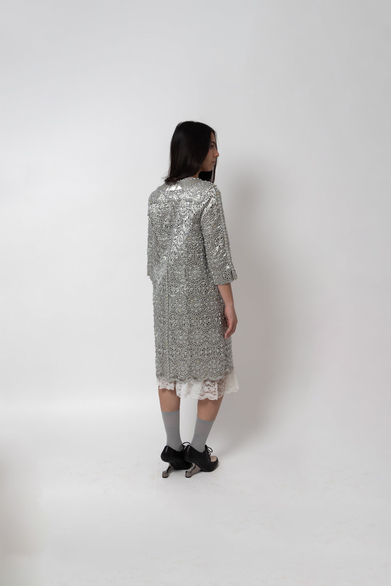Veste argentée Marc Jacobs - seconde main pièce créateur - taille 34