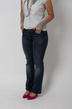 Jean Bootcut Indigo Robert Cavalli - seconde main vintage de créateurs - taille 38