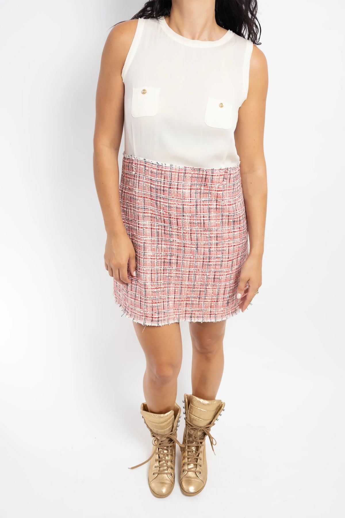 ROBE BI-MATIÈRE - DSQUARED2