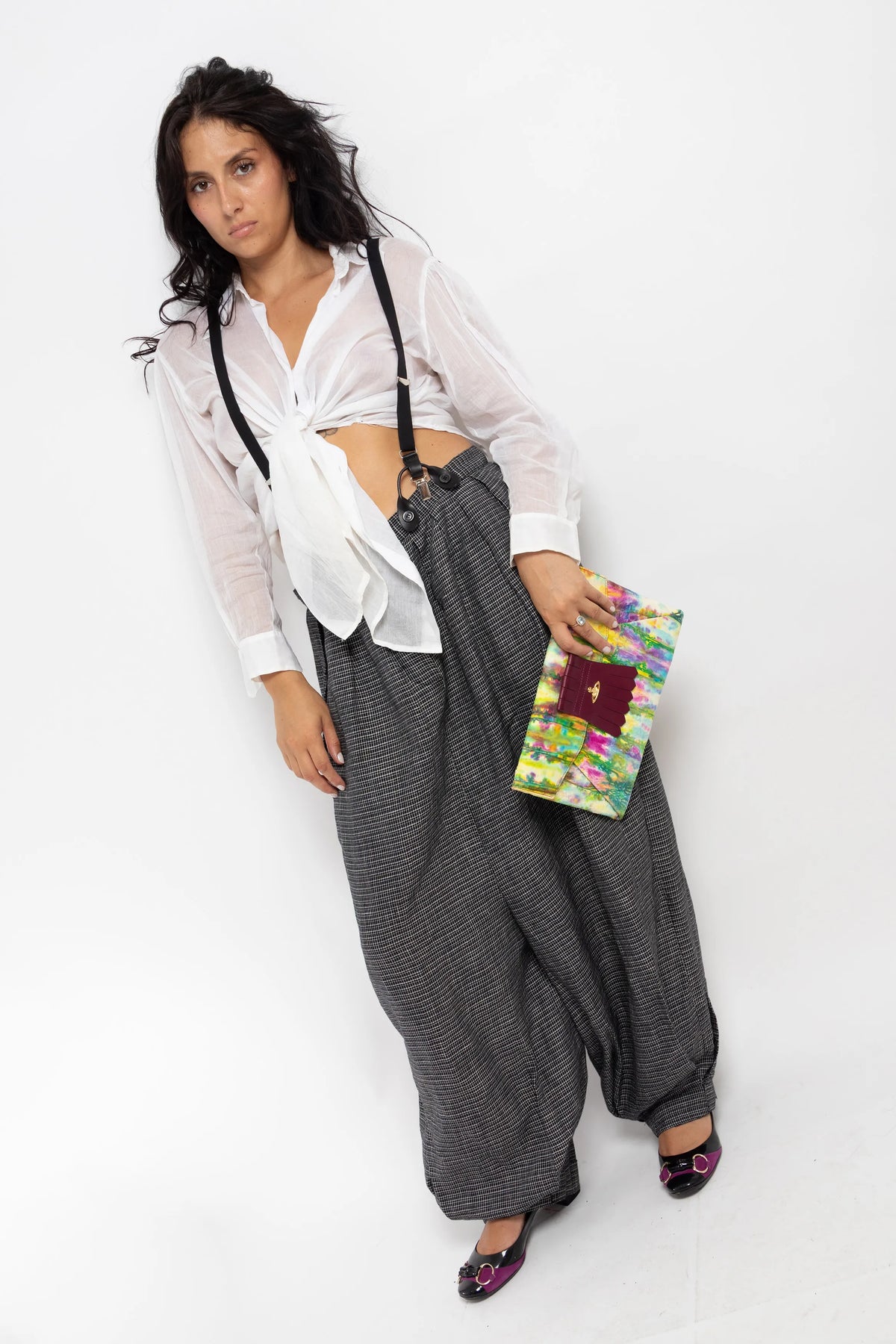PANTALON BALLOON AVEC BRETELLES - CHANTAL THOMASS