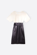 ROBE EN BI-MATIÈRE - MAISON MARGIELA