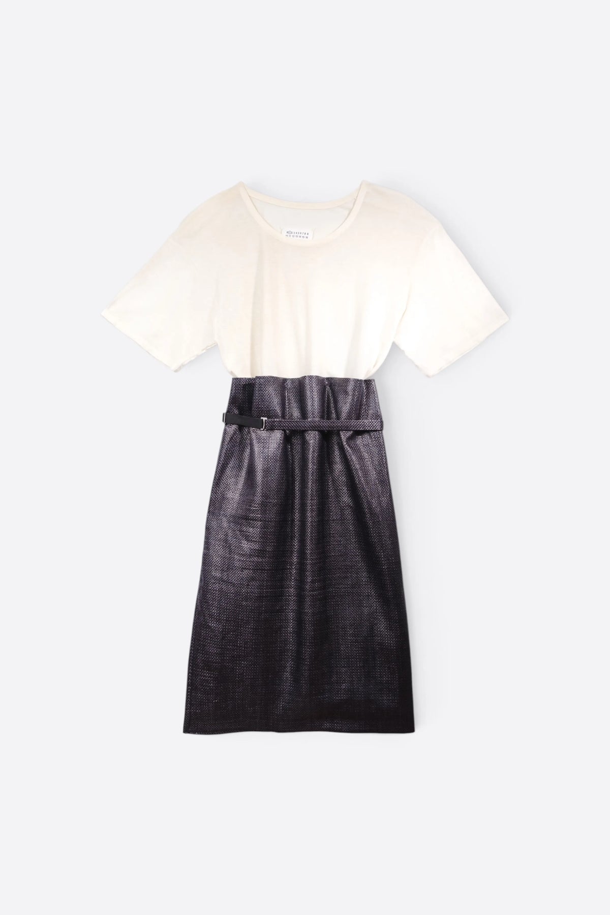 ROBE EN BI-MATIÈRE - MAISON MARGIELA