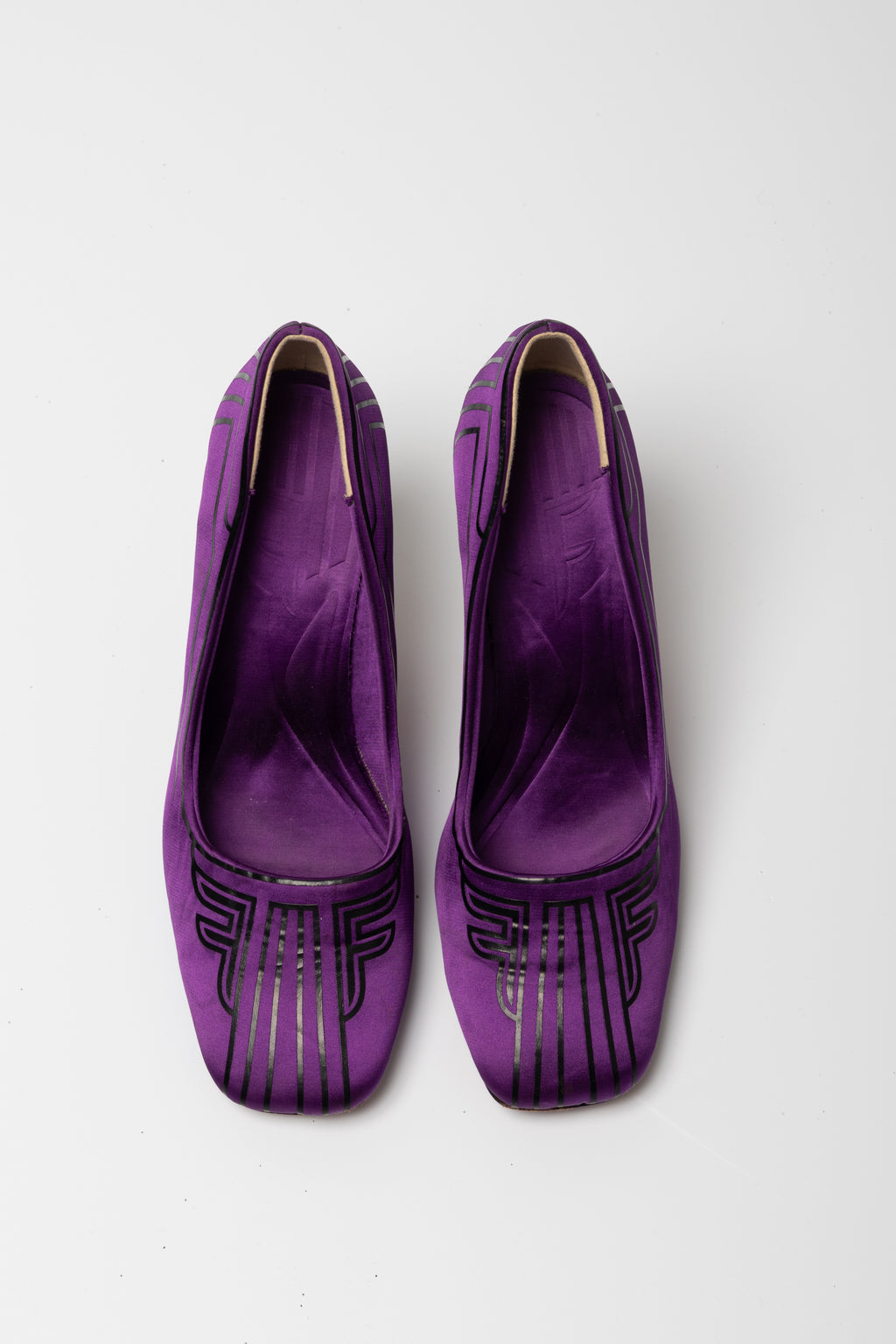 Escarpins satin violet Fendi - occasion luxe
