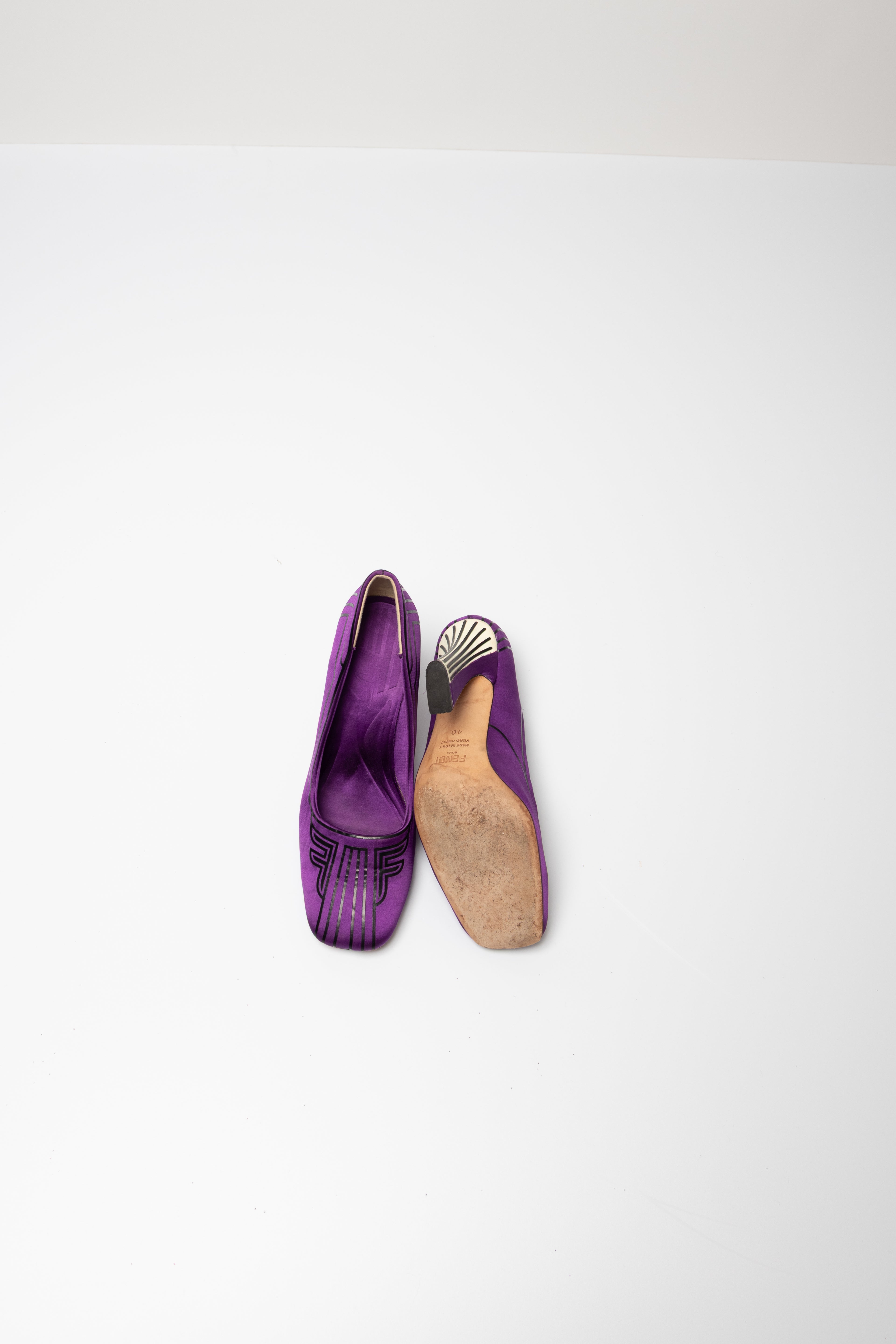 ESCARPINS EN SATIN - FENDI