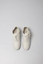 Derbies cuir blanc Repetto Zizi talon bois seconde main - pointure 38