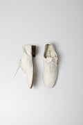 Derbies cuir blanc Repetto Zizi talon bois seconde main - pointure 38