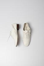 Derbies cuir blanc Repetto Zizi talon bois seconde main - pointure 38