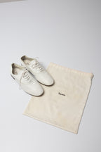 Derbies cuir blanc Repetto Zizi talon bois seconde main - pointure 38