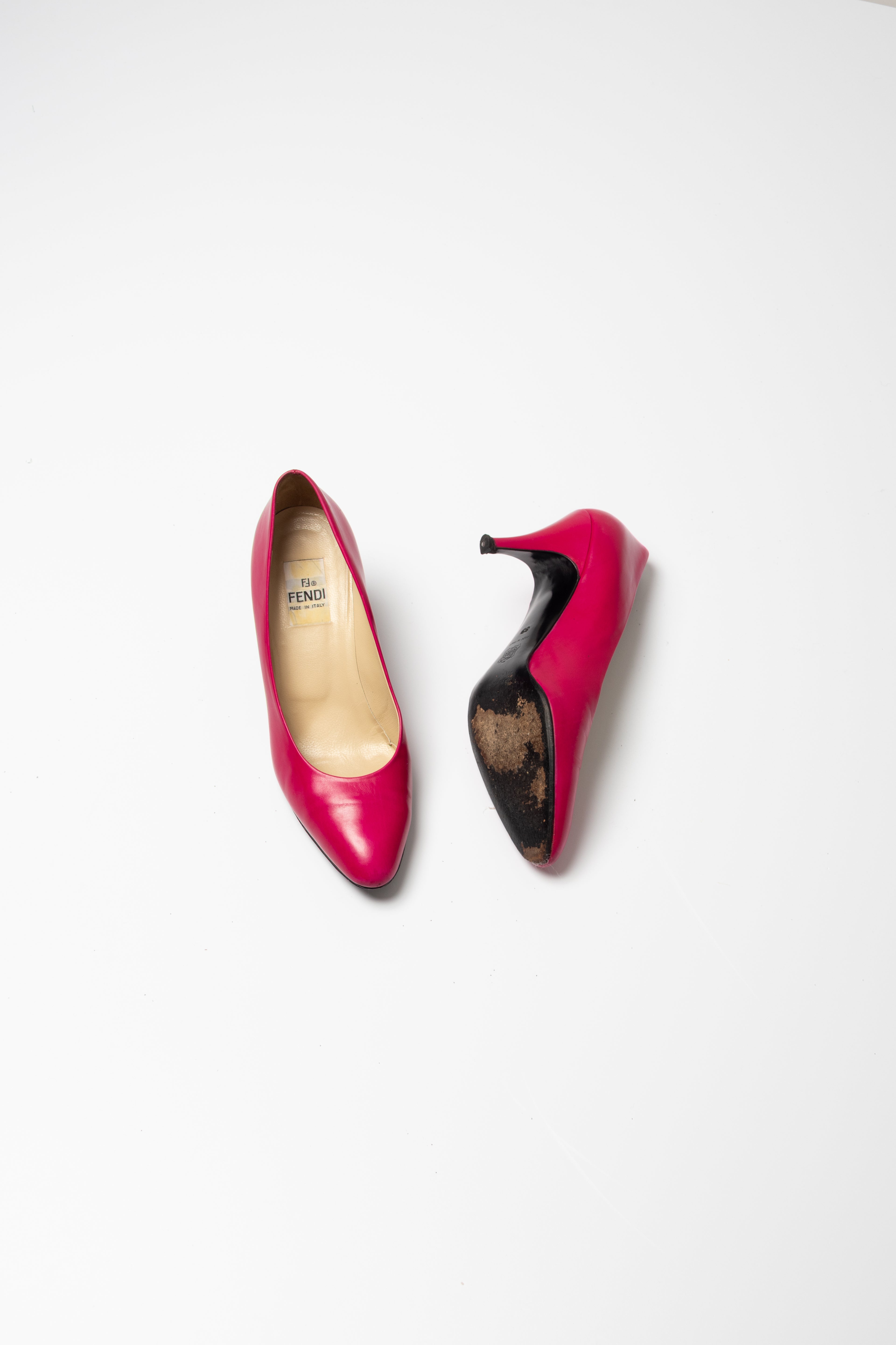Escarpins fuschia Fendi - seconde main - pointure 38