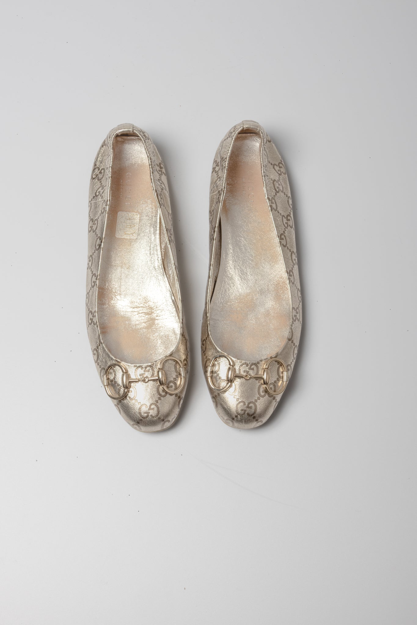Ballerines Gucci dorées seconde main - pointure 41 FR