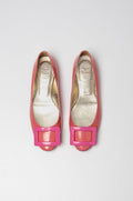Ballerines boucle carree Roger Vivier seconde main - luxe iconique occasion