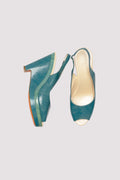 Sandales compensees cuir Jil Sander seconde main - design minimaliste