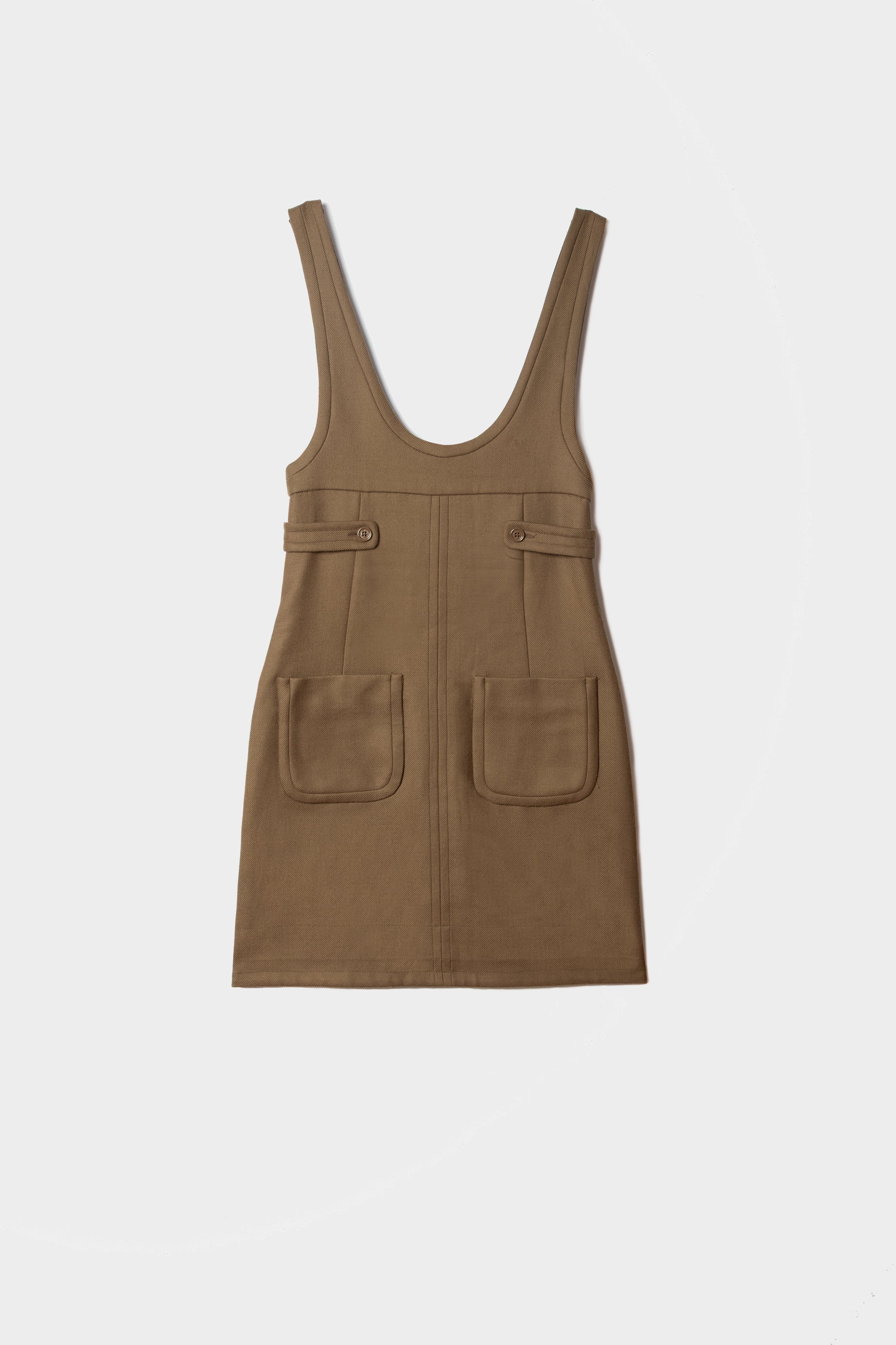 Robe chasuble See by Chloé laine taupe seconde main - taille 38
