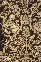 Jupe crayon velours Roberto Cavalli imprimé lion doré baroque seconde main - taille 38