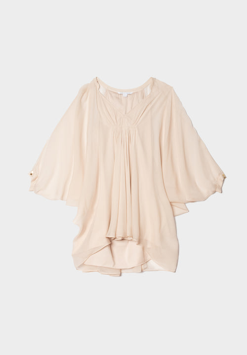 Robe tunique soie Diane Von Furstenberg drape seconde main - DVF occasion