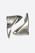 Escarpins compenses argentes Prada seconde main - luxe occasion