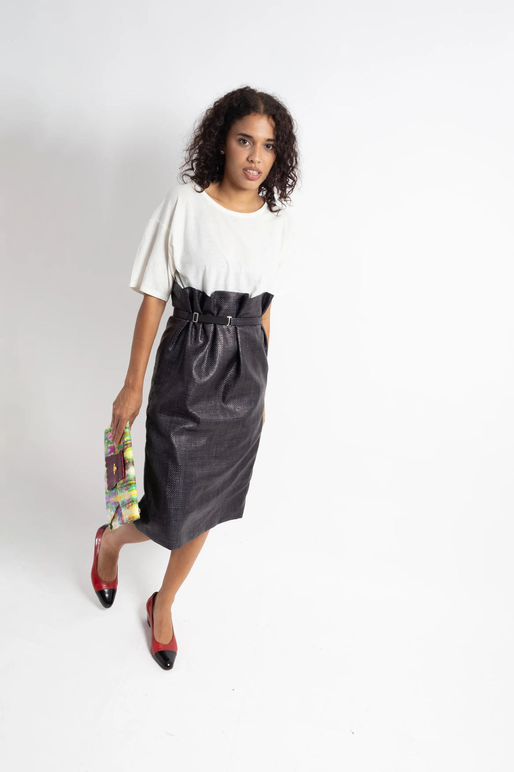 ROBE EN BI-MATIÈRE - MAISON MARGIELA