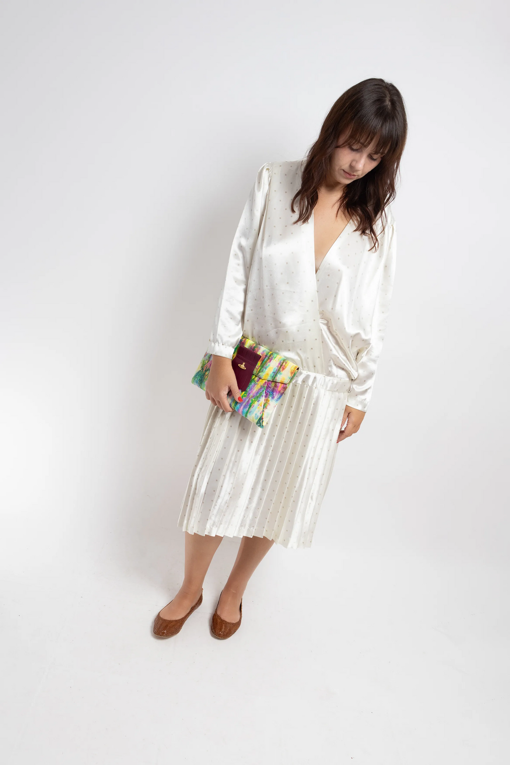 ROBE EN SATIN - PIERRE CARDIN