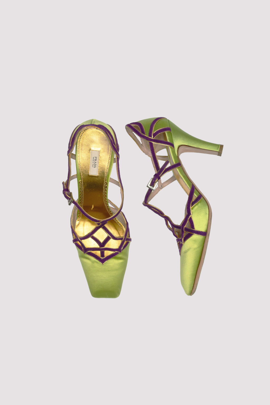 Sandales à Talons en Satin - Prada
