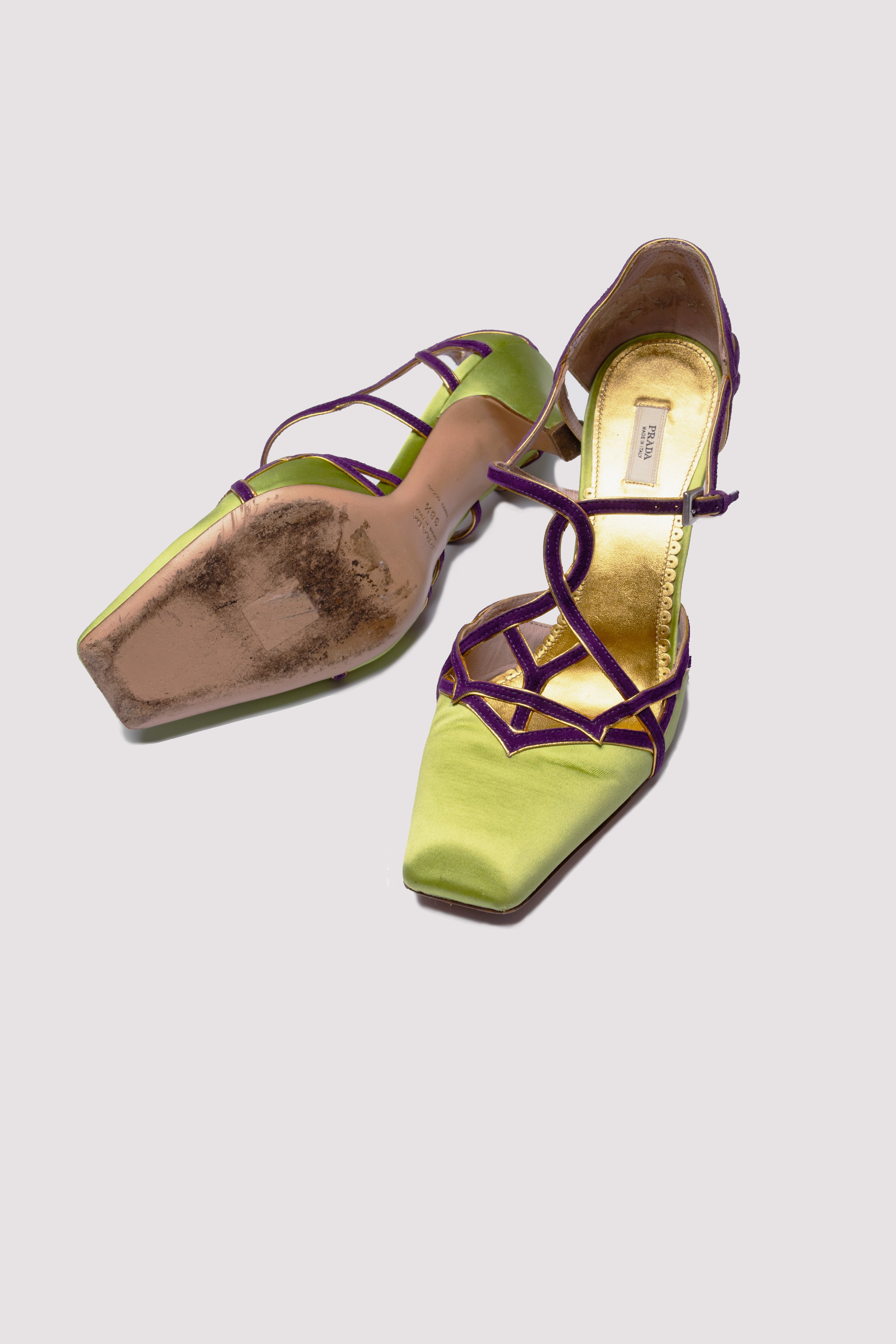 Sandales à Talons en Satin - Prada