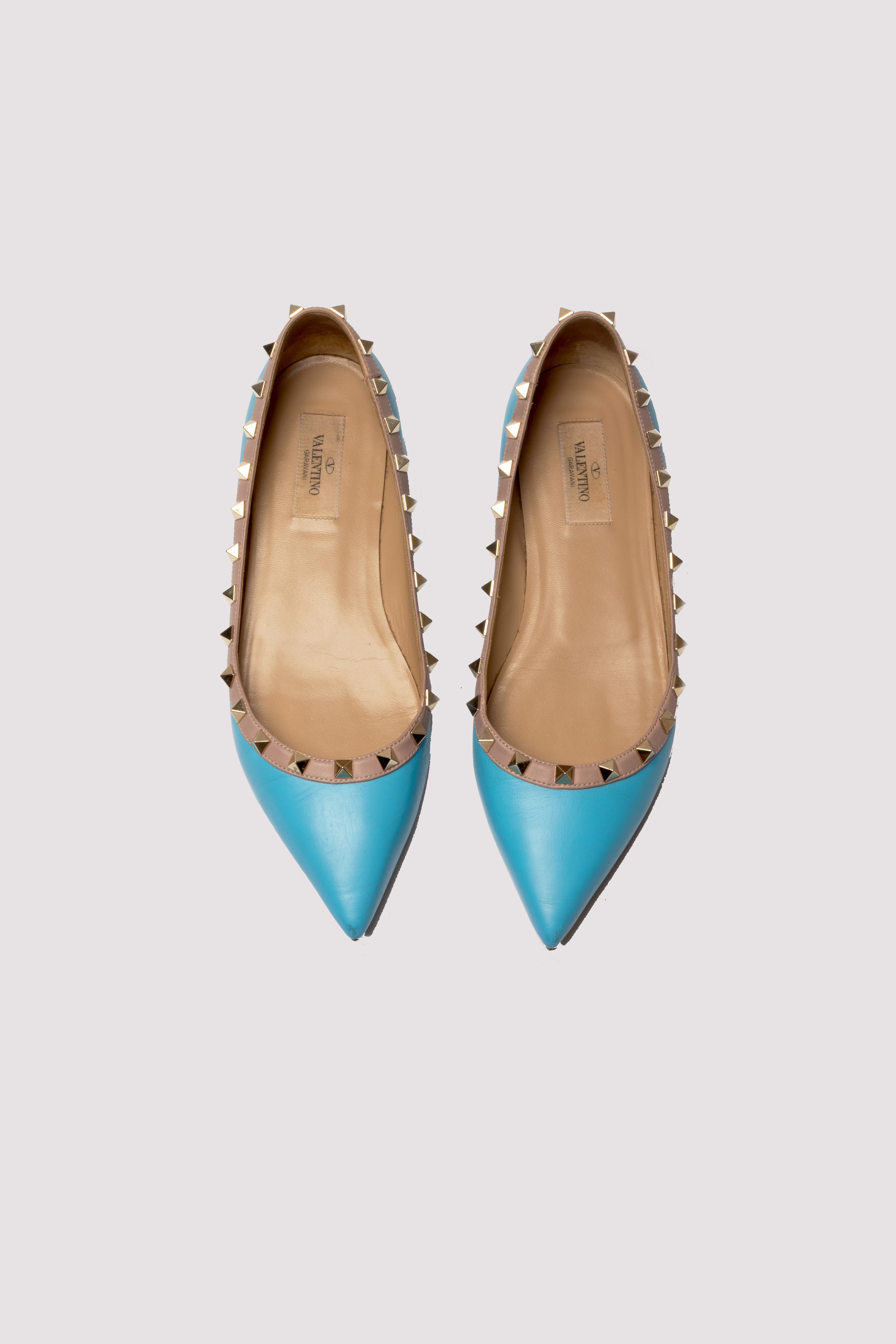 Ballerines Rockstud Valentino Garavani seconde main - luxe occasion