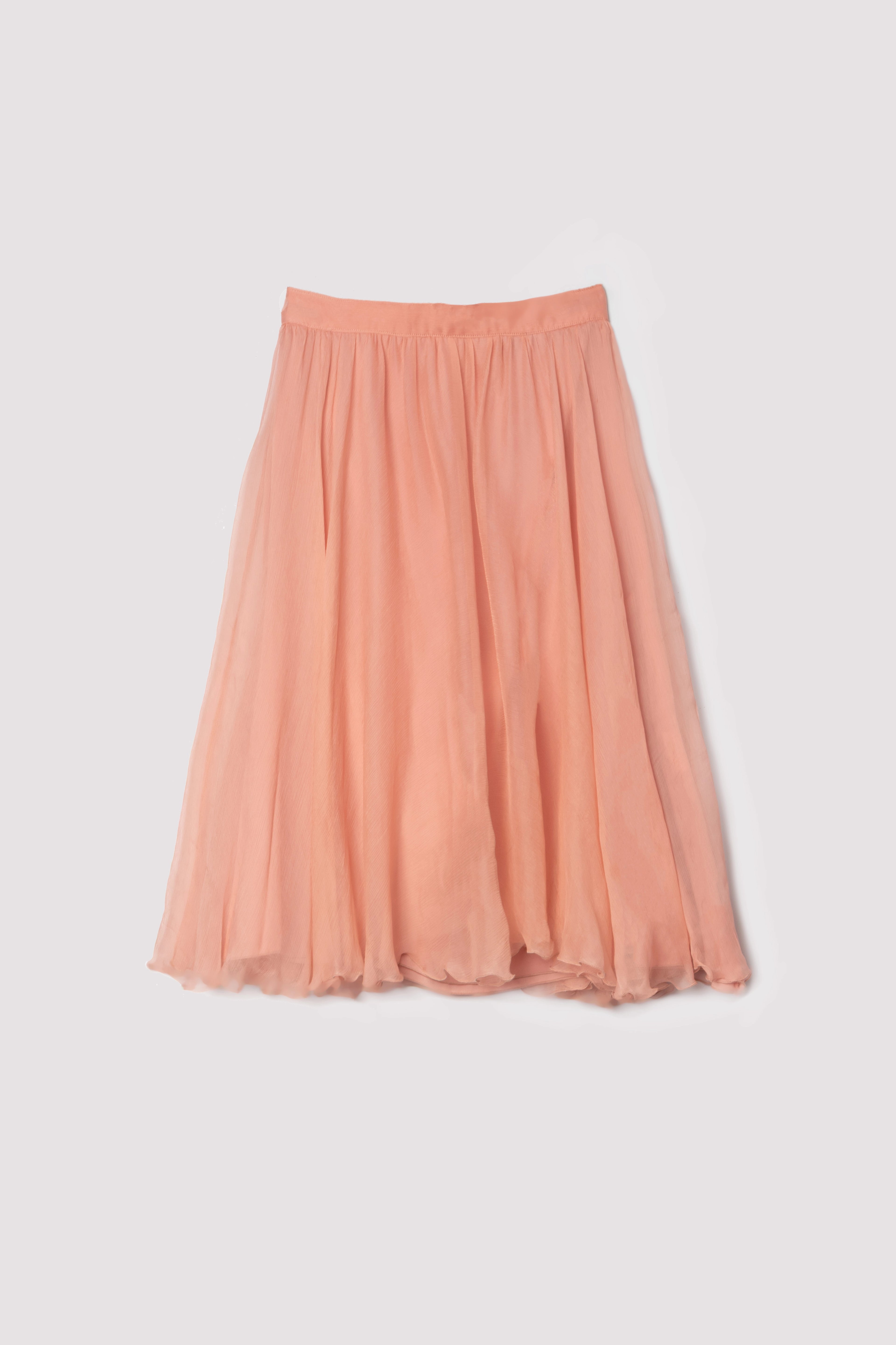 Jupe mousseline soie evasee Etxart Panno seconde main - occasion createur