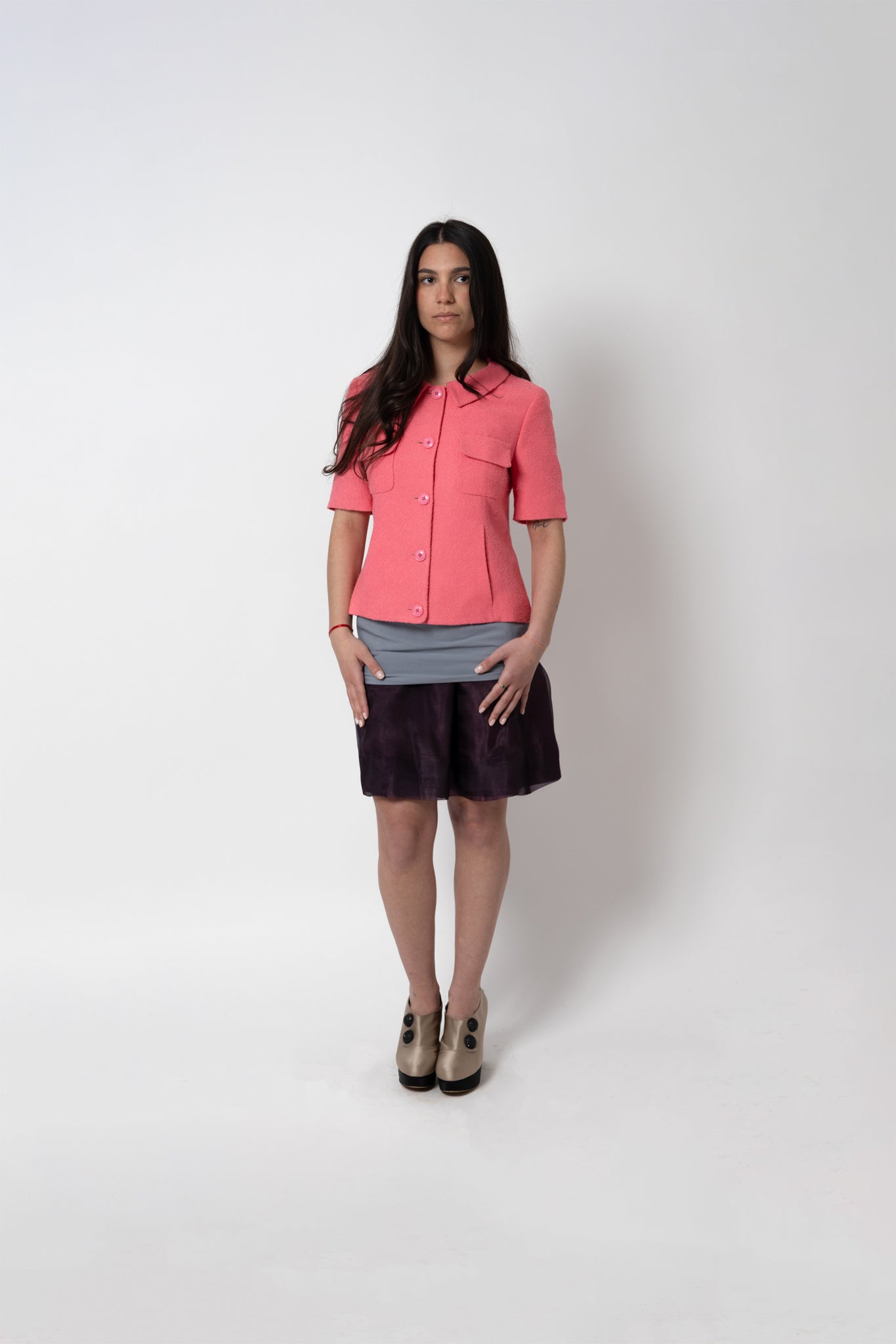 Veste corail Moschino - taille 36 - pièce unique seconde main de créateurs