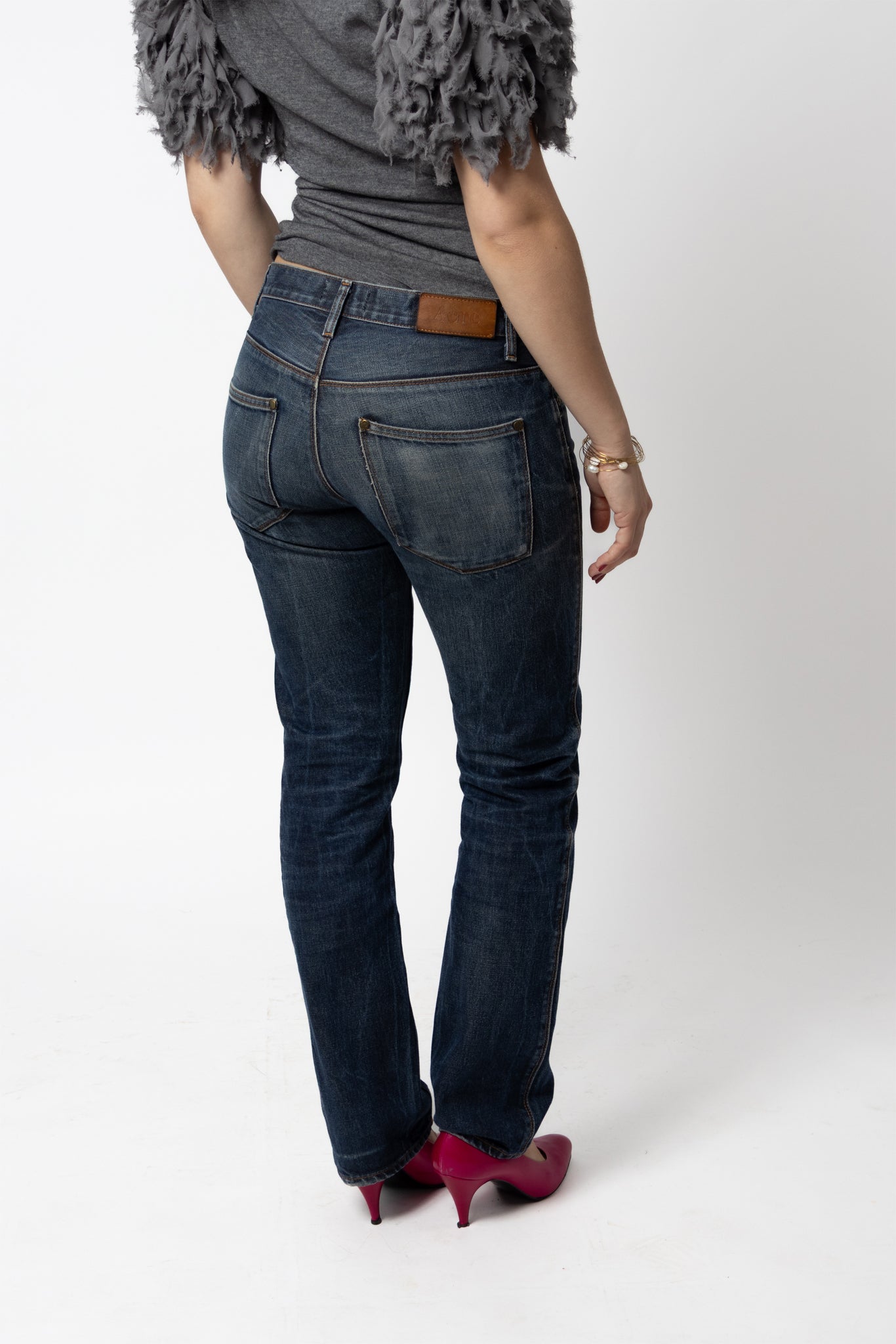 Jean droit Acne Studios Denim - seconde main créateurs luxe - taille 36