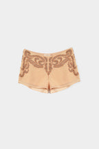 Short satin brode perles BDBA seconde main - createur occasion