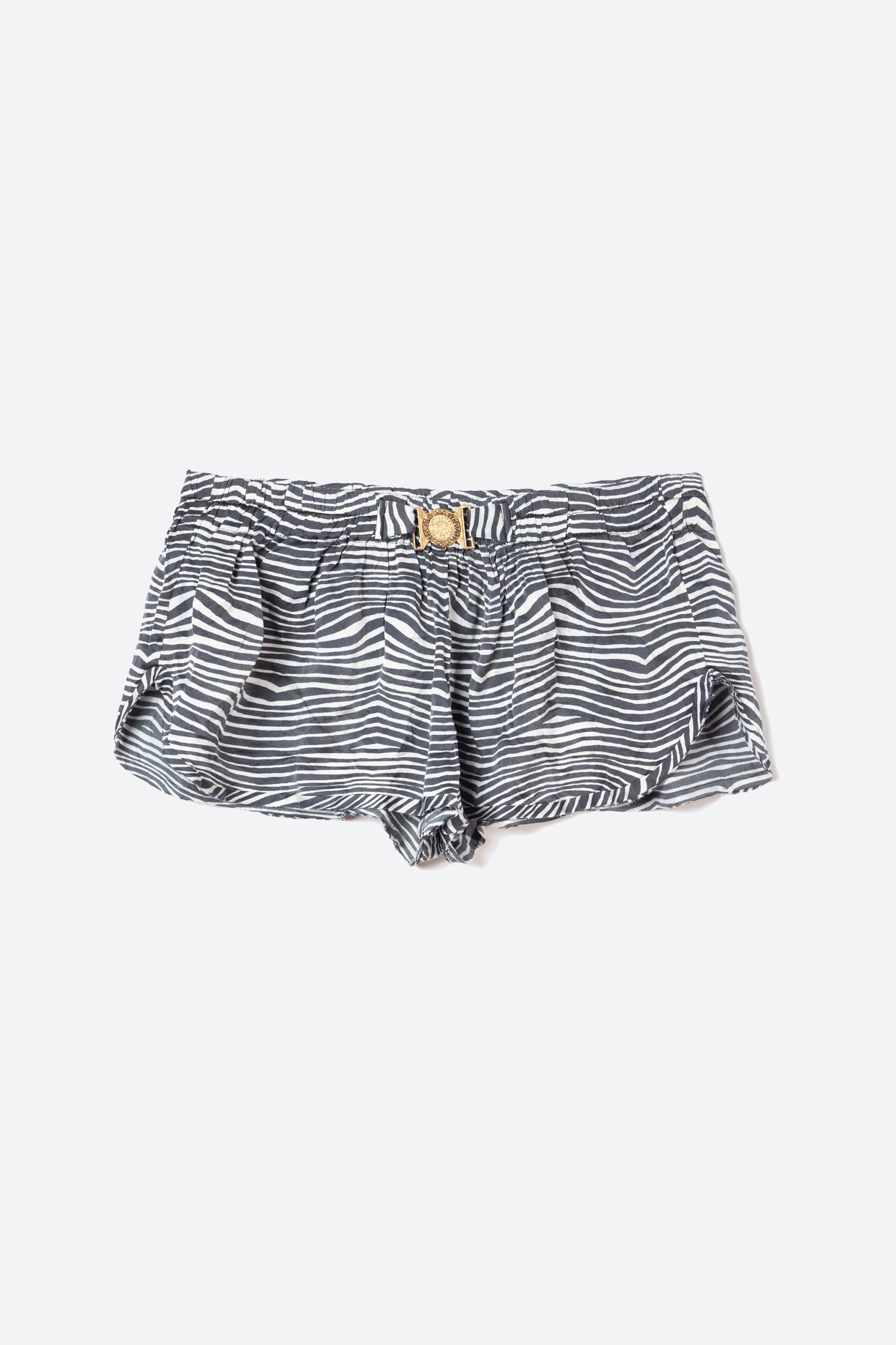 SHORT EN SOIE IMPRIMÉ ZÈBRE - BALMAIN