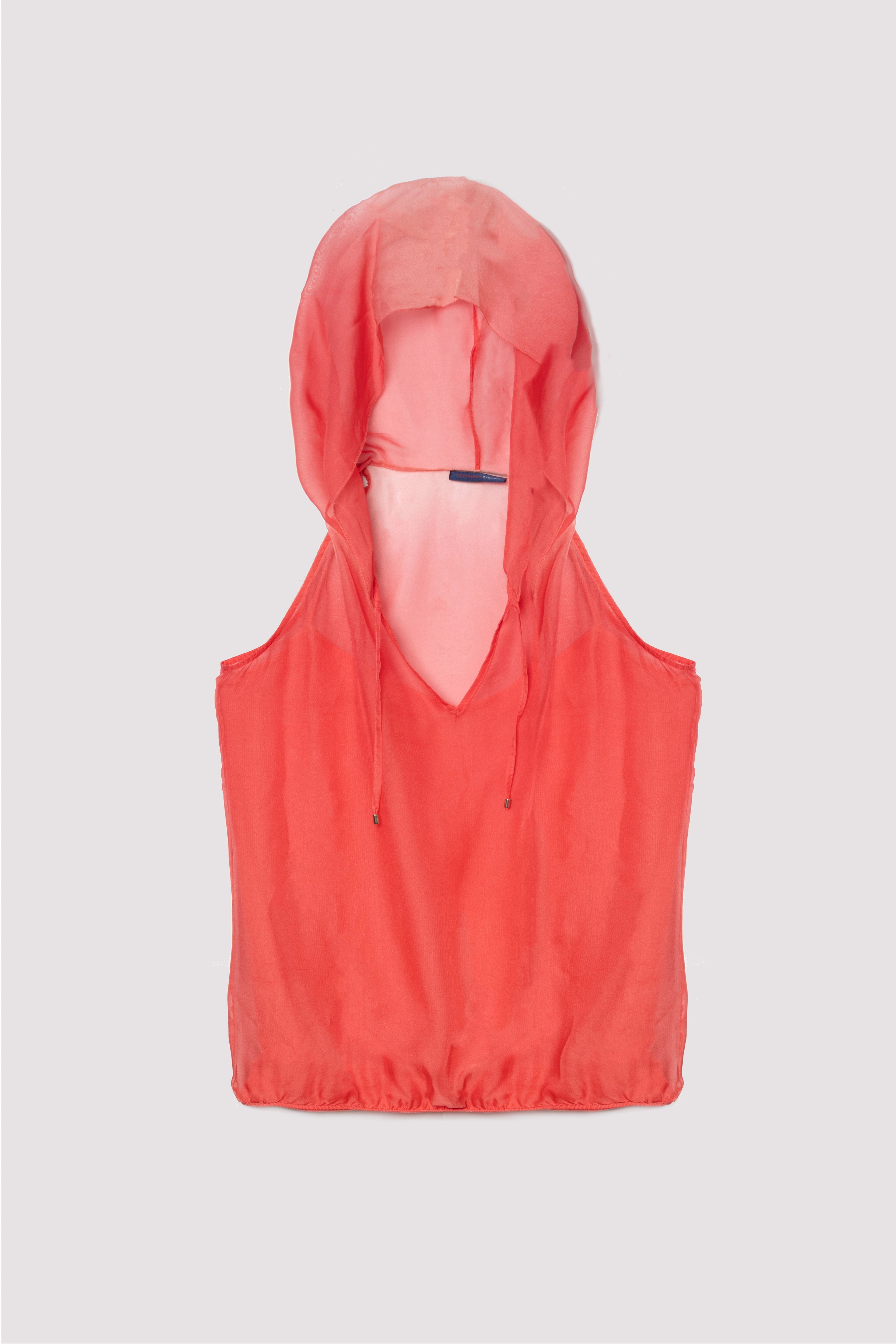 Top soie capuche Trussardi Jeans seconde main - createur occasion