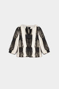 Veste vintage franges Ruty Design Made in France seconde main - annees 90