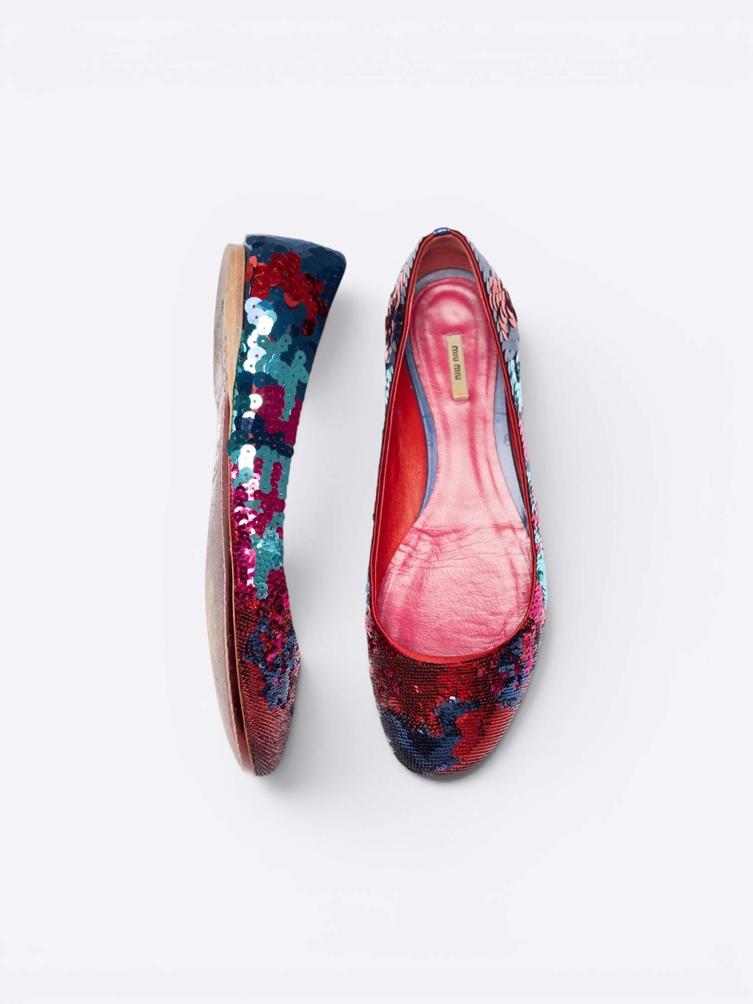 Ballerines à sequins - Miu Miu