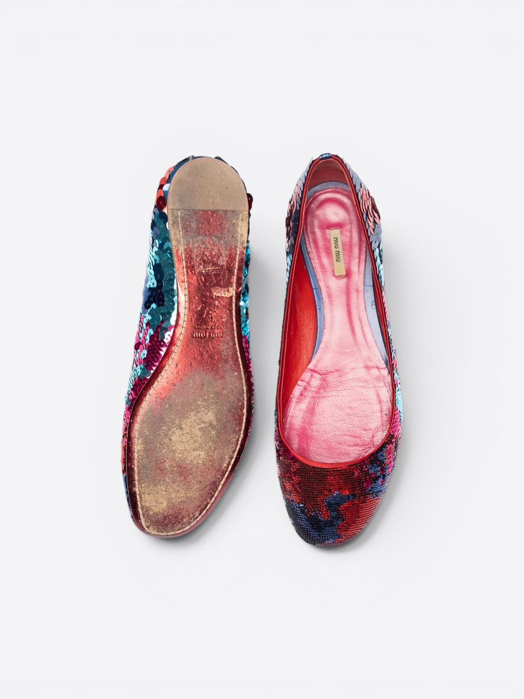 Ballerines à sequins - Miu Miu