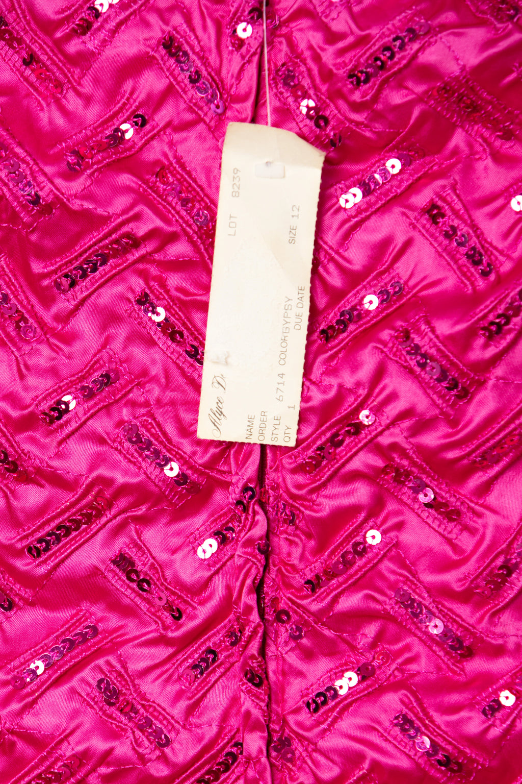 ROBE À SEQUINS & ÉPAULETTES - VINTAGE
