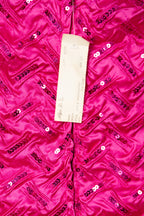 ROBE À SEQUINS & ÉPAULETTES - VINTAGE