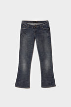 Jean Bootcut Indigo Robert Cavalli - seconde main vintage de créateurs - taille 38