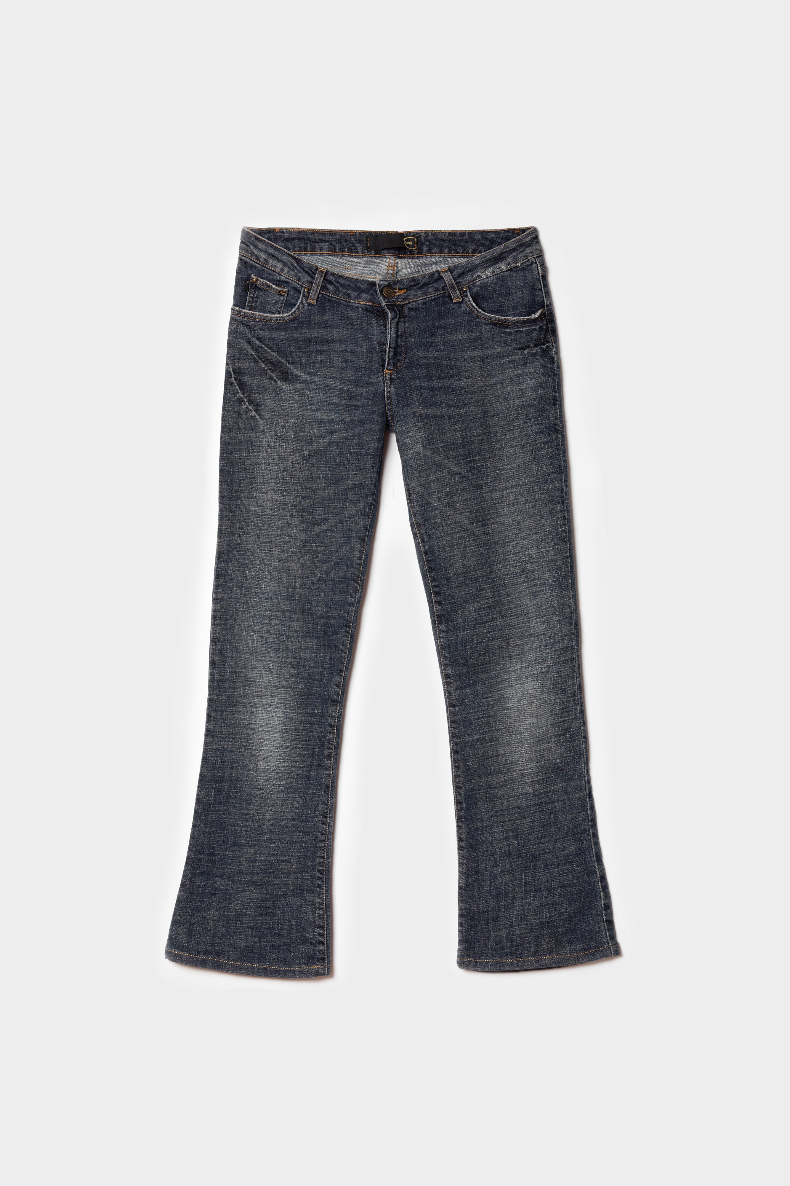 Jean Bootcut Indigo Robert Cavalli - seconde main vintage de créateurs - taille 38