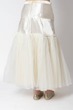 Jupon Long  en Satin & Tulle - Vintage