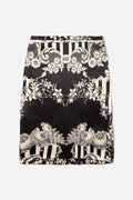 JUPE DROITE IMPRIMÉE BAROQUE - JUST CAVALLI