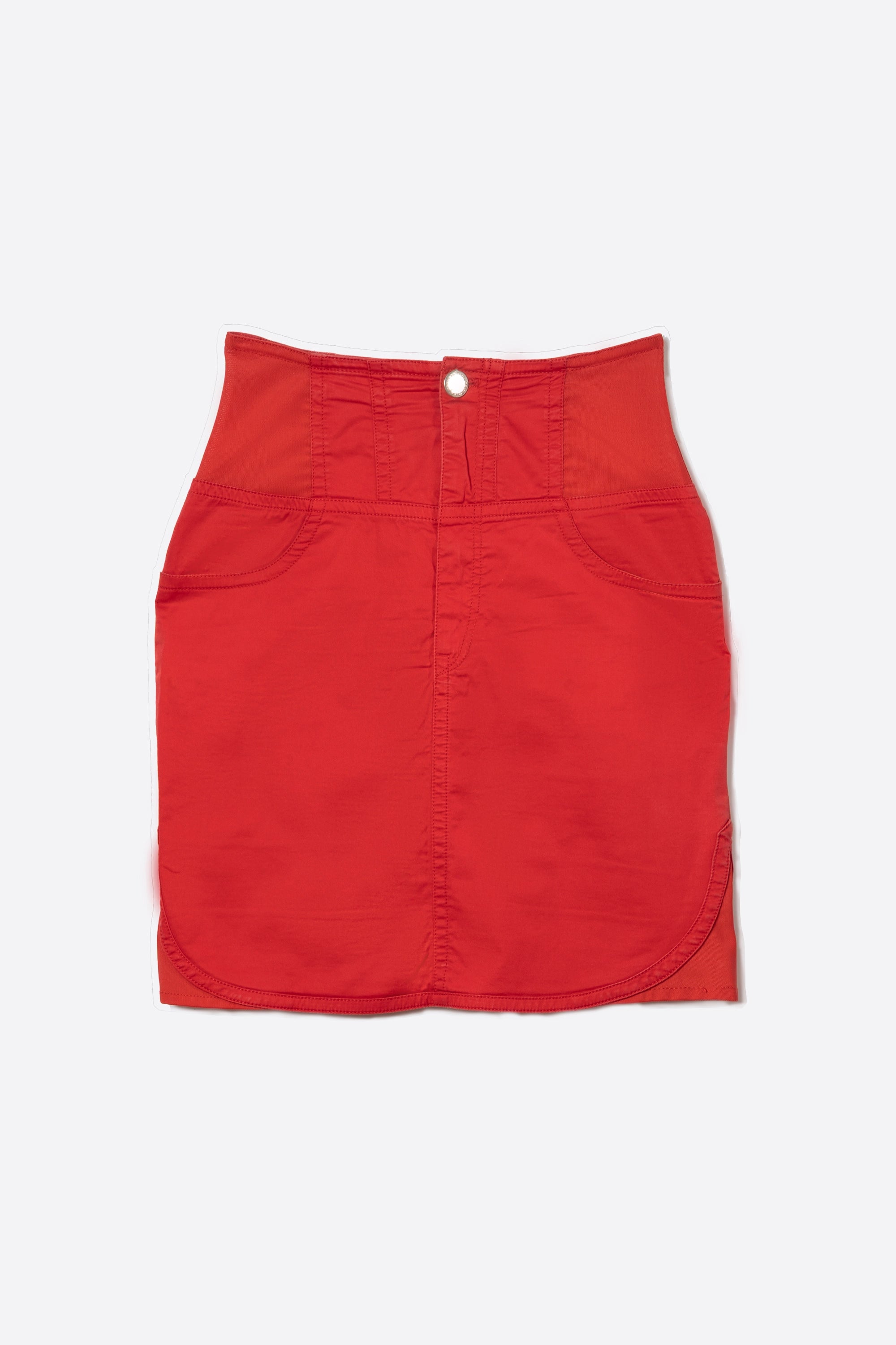 JUPE CORSET TAILLE HAUT EN DENIM - JEAN'S PAUL GAULTIER