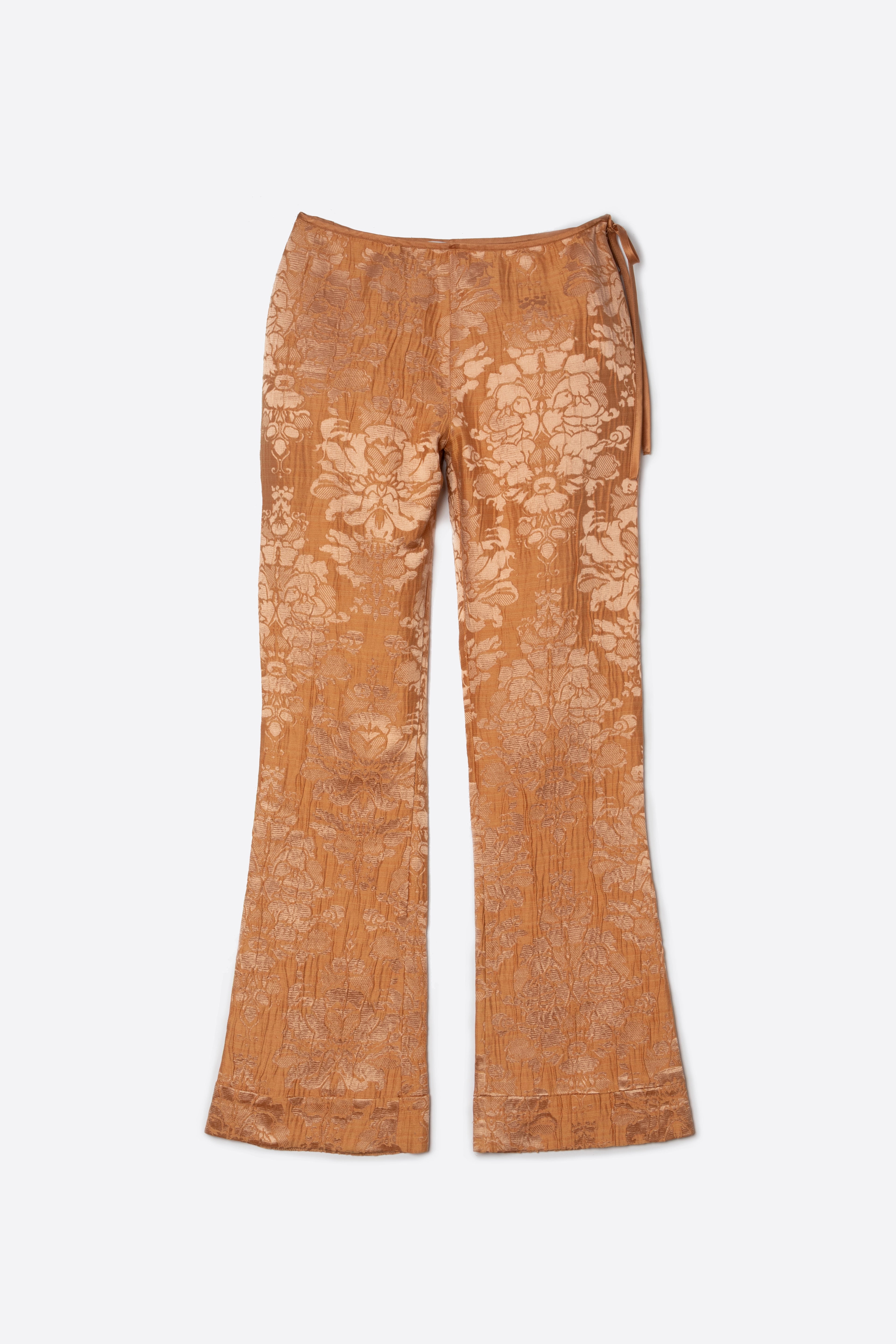 Pantalon evase brocart La Perla seconde main - luxe lingerie occasion
