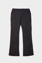 Pantalon en soie bootcut taille basse Chine Belgian design